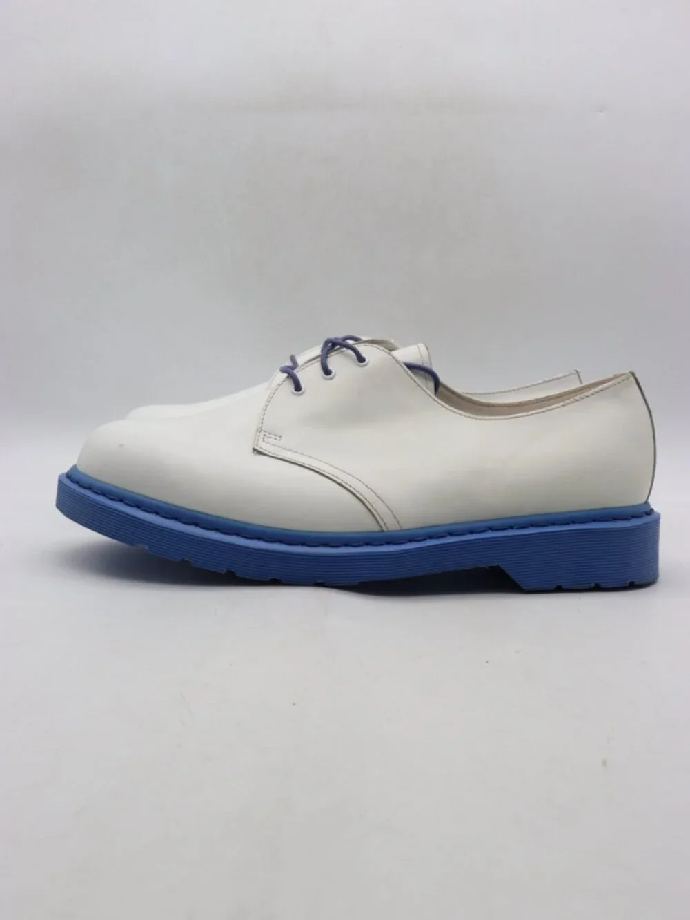 Doc Dr. Martens Men’s Size 14 White Leather Blue Oxford Shoes 13149